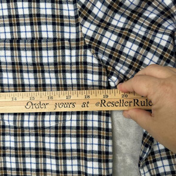 Epaulet Los Angeles Shirt Mens Medium Black White Plaid Cotton Flannel Outdoor - Picture 13 of 15